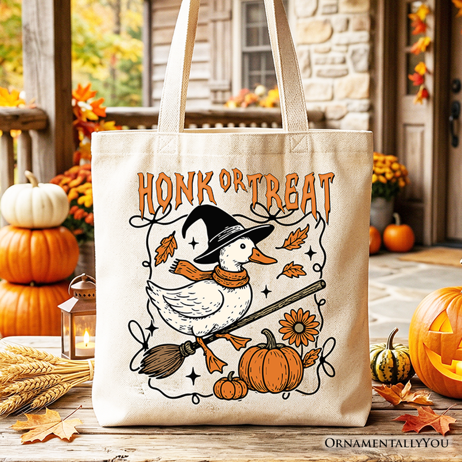 Honk Or Treat Canvas Tote Bag