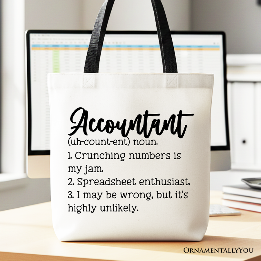 Accountant Definition Canvas Tote Bag