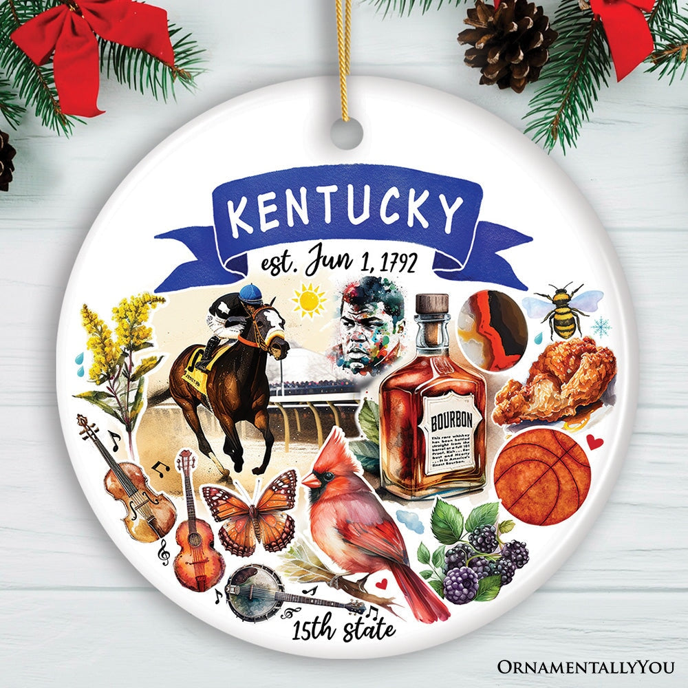 Kentucky State Ornament