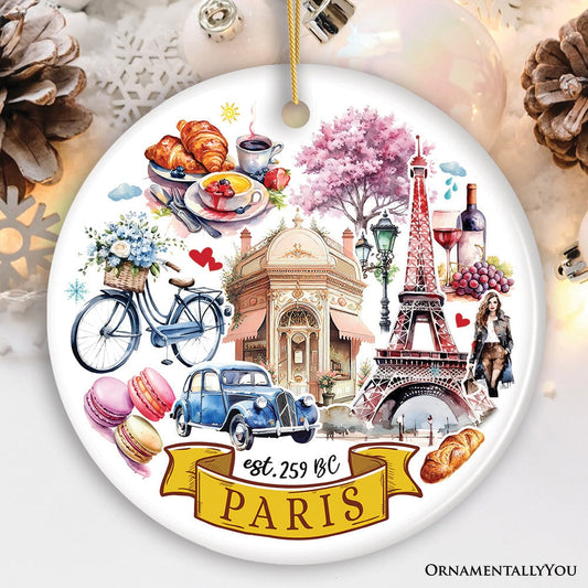 Ceramic Paris Ornament