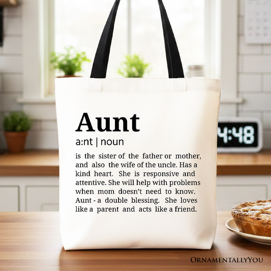 Aunt Definition Canvas Tote Bag
