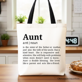 Aunt Definition Canvas Tote Bag