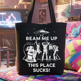 Beam Me Up Canvas Tote Bag