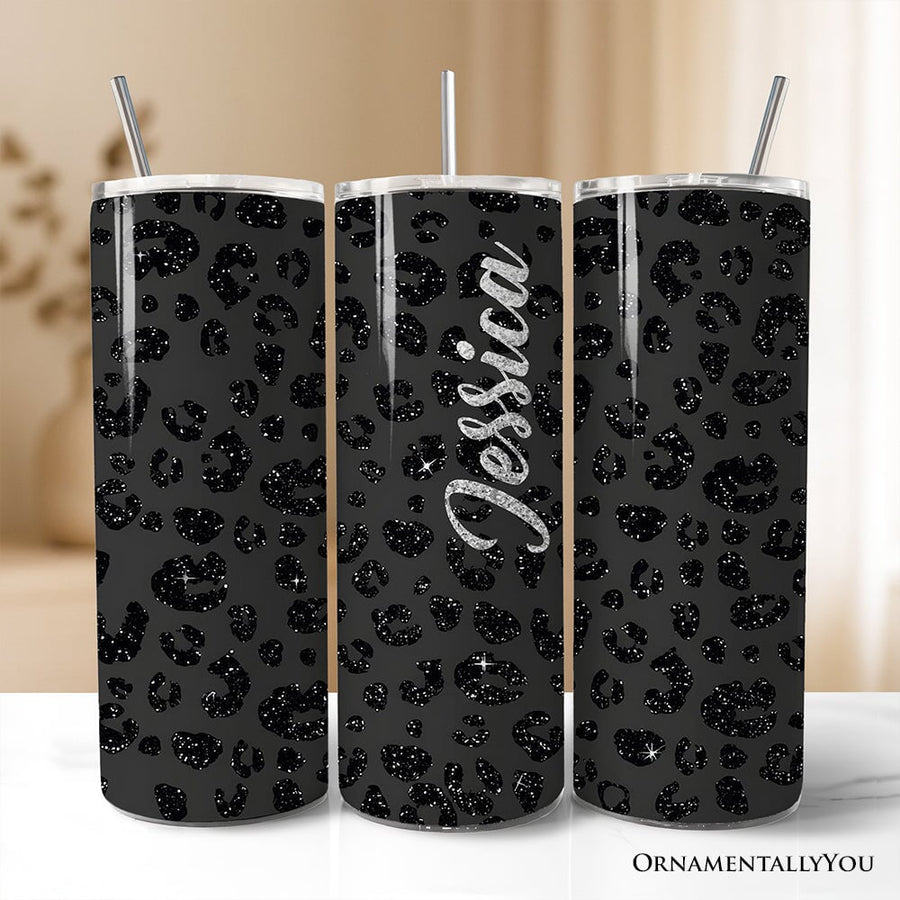 Glitter Leopard Print 20oz Tumbler