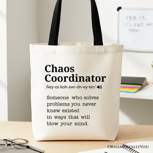 Chaos Coordinator Definition Canvas Tote Bag