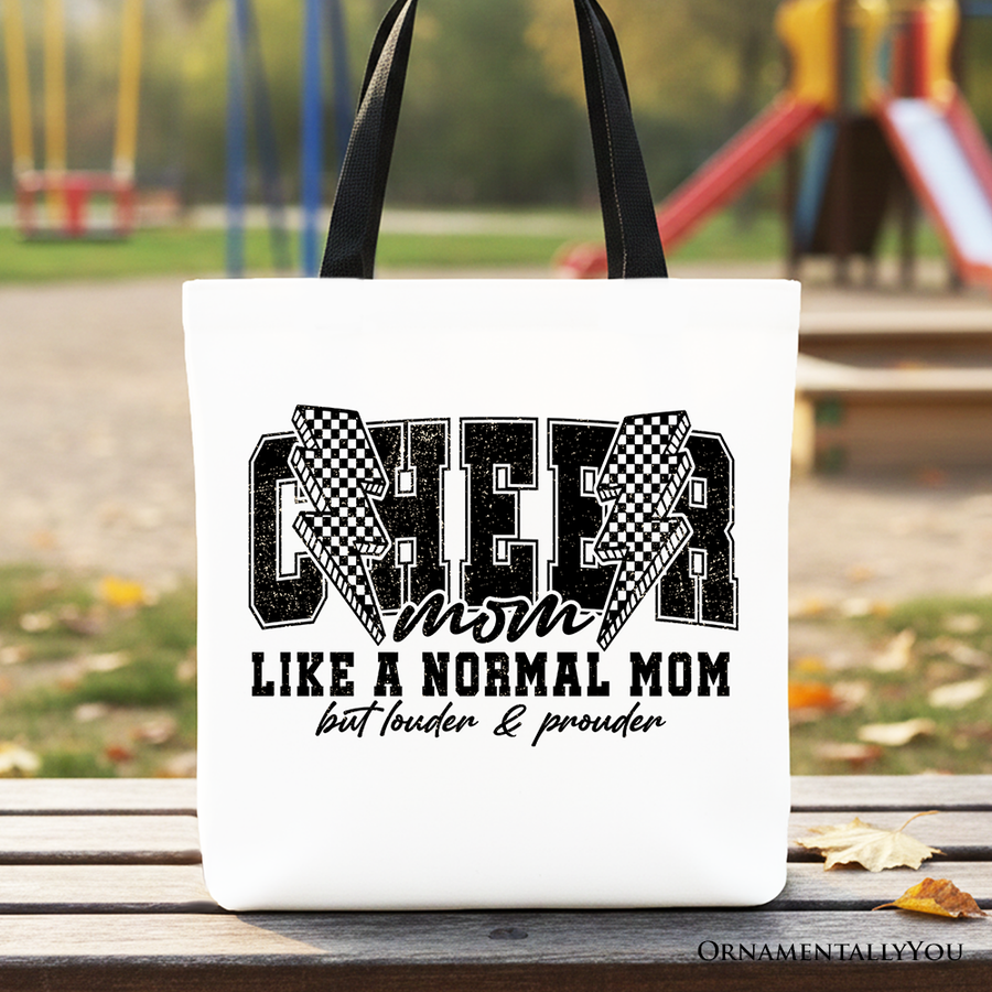 Cheer Mom Canvas Tote Bag