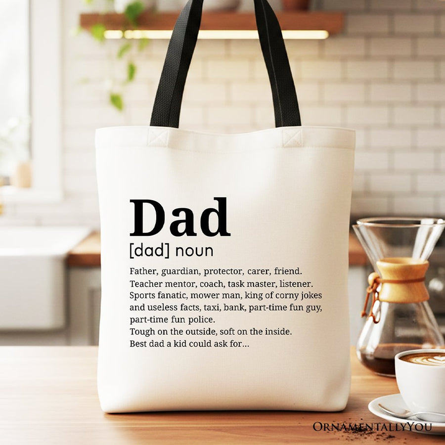 Dad Definition Canvas Tote Bag