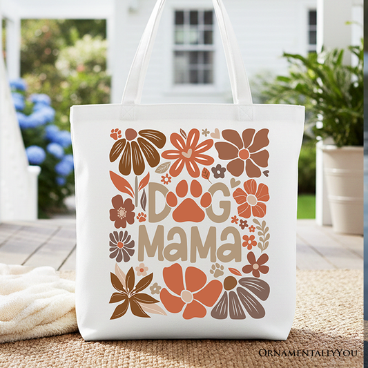 Dog Mama Canvas Tote Bag