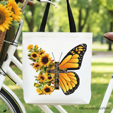 Faith Butterfly Canvas Tote Bag