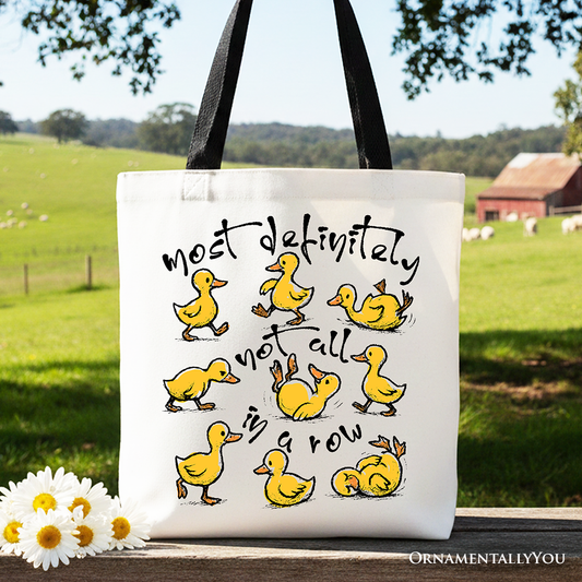 Not All In A Row Canvas Tote Bag