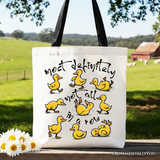 Not All In A Row Canvas Tote Bag