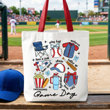 Game Day Baseball Tote Bag