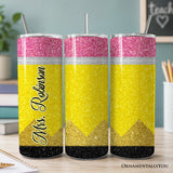 Glittered Pencil 20oz Tumbler