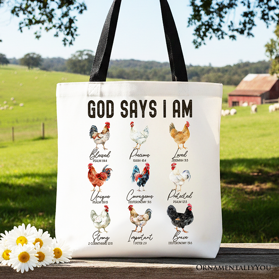 God Says I Am Tote Bag