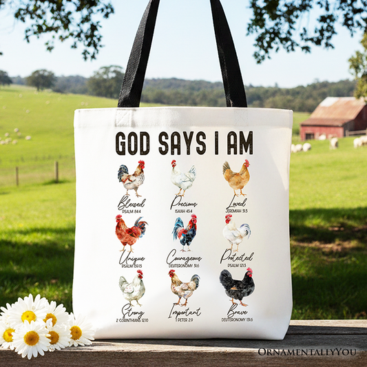 God Says I Am Tote Bag