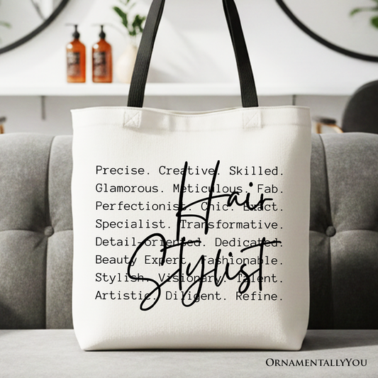 Hair Stylist Definition Canvas Tote Bag