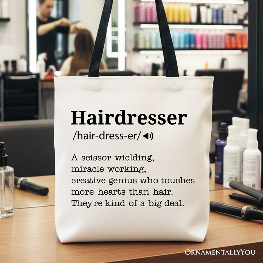 Hairdresser Definition Canvas Tote Bag