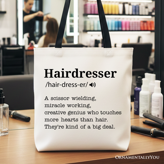 Hairdresser Definition Canvas Tote Bag