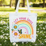 Let Your Soul Shine Canvas Tote Bag
