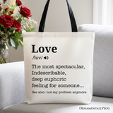 Love Definition Canvas Tote Bag