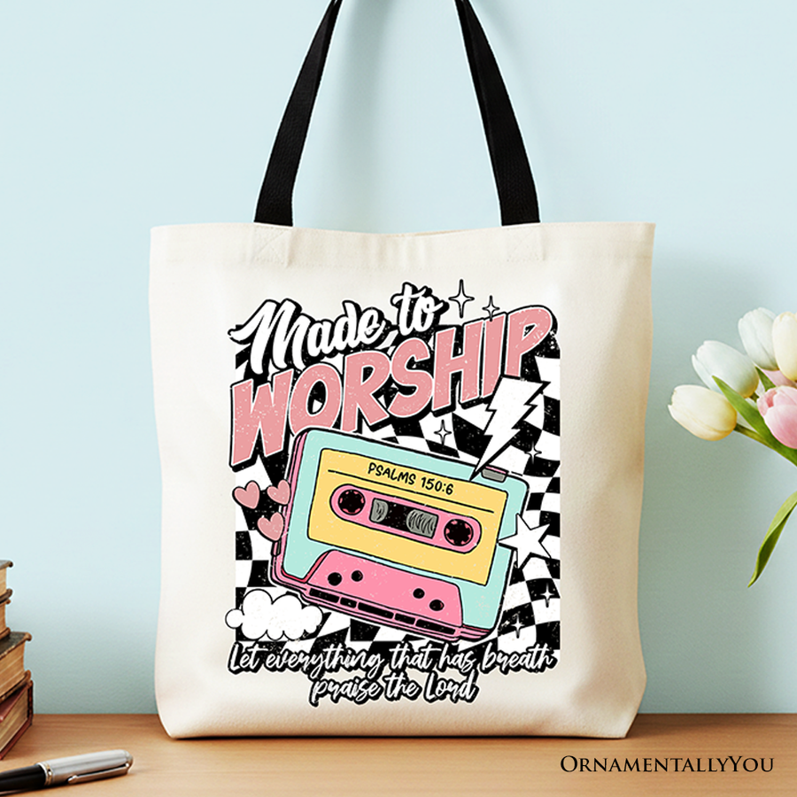 Made To Worship Canvas Tote Bag