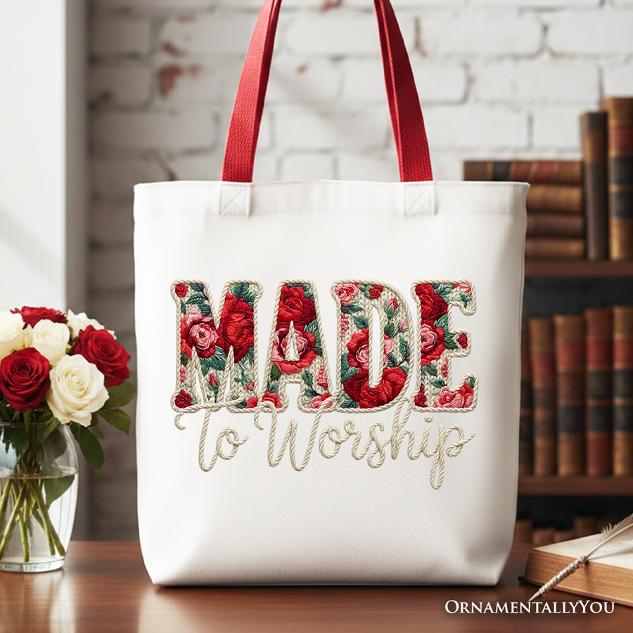 Made To Worship Canvas Tote Bag
