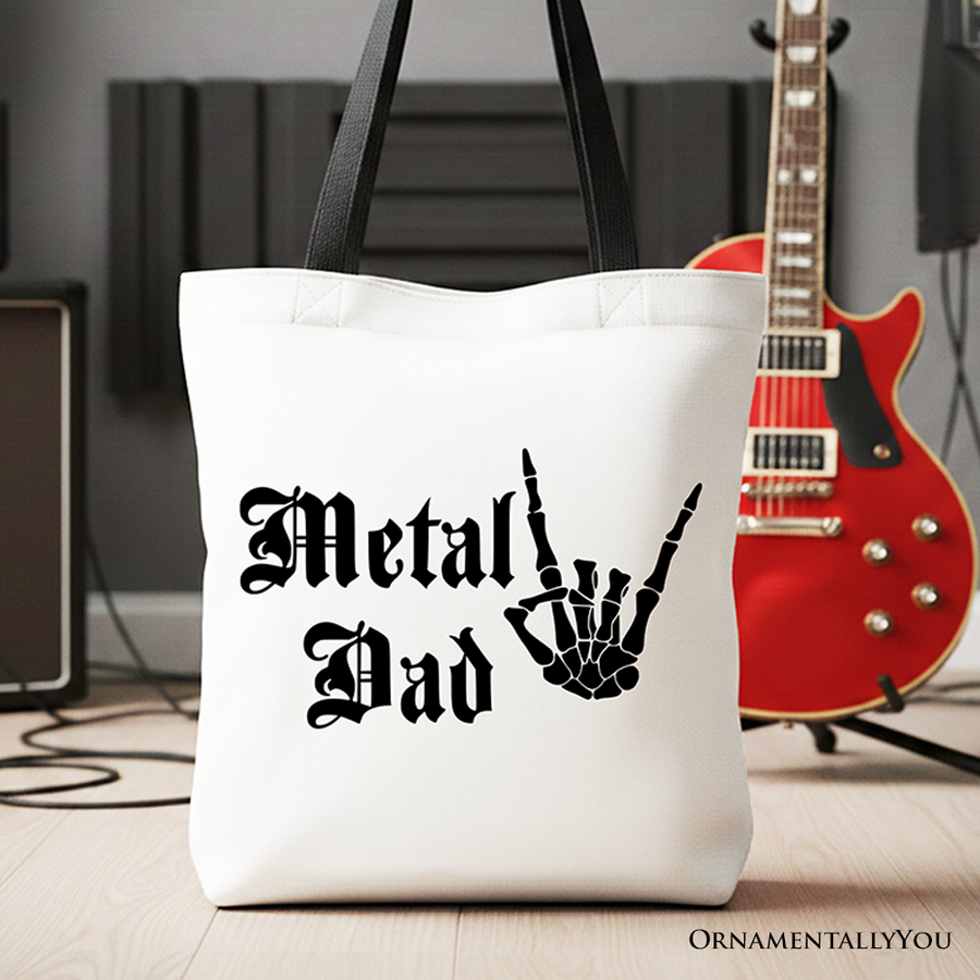 Metal Dad Canvas Tote Bag