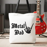 Metal Dad Canvas Tote Bag