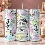 Mom Reminders Butterfly 20oz Tumbler