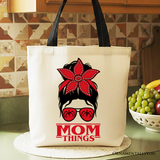 Mom Things Canvas Tote Bag
