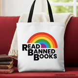Read Banned Books Canvas Tote Bag