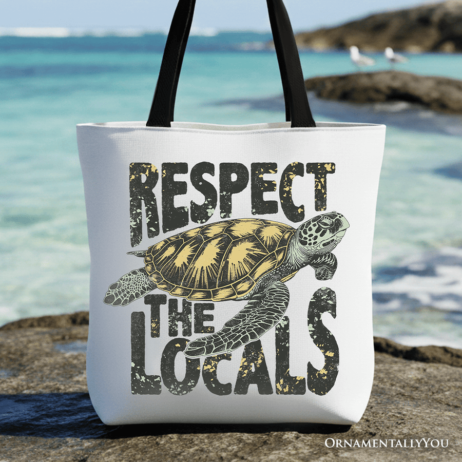 Respect the Locals Turtles Tote Bag