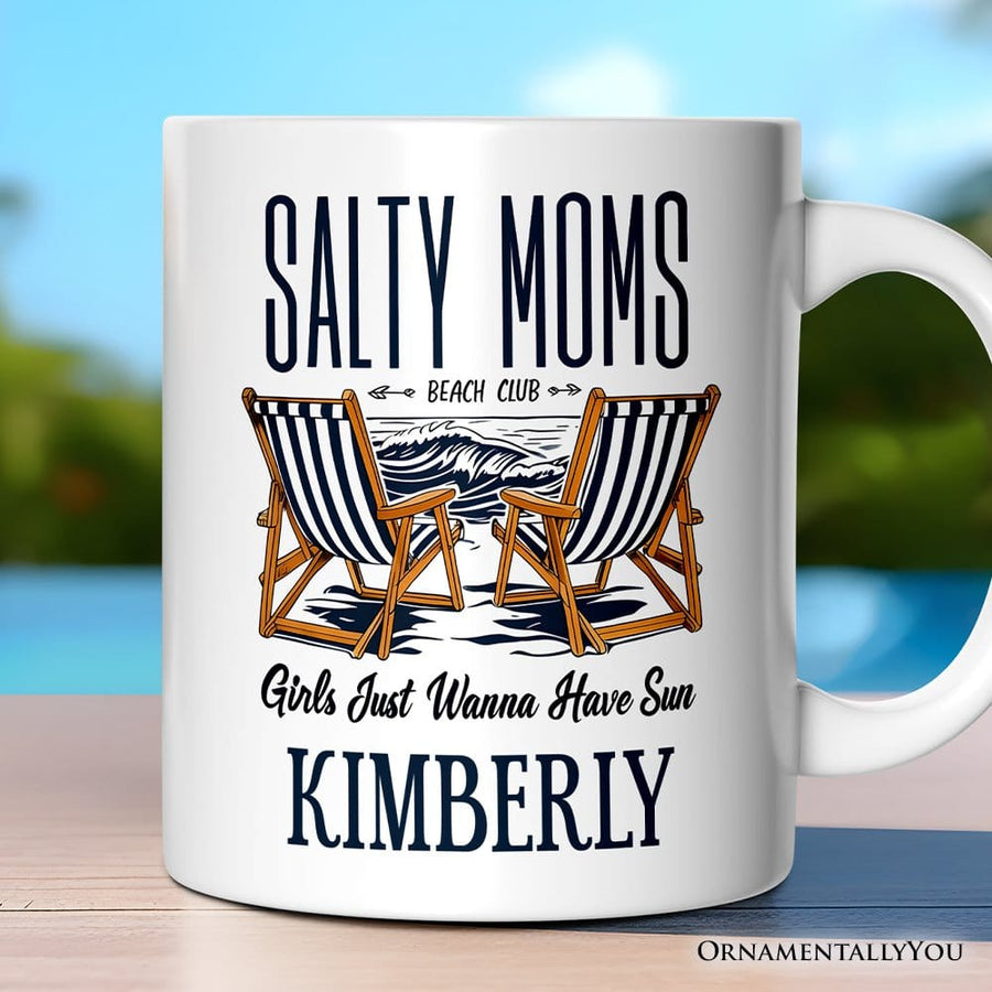 Salty Moms Beach Club Ceramic Mug