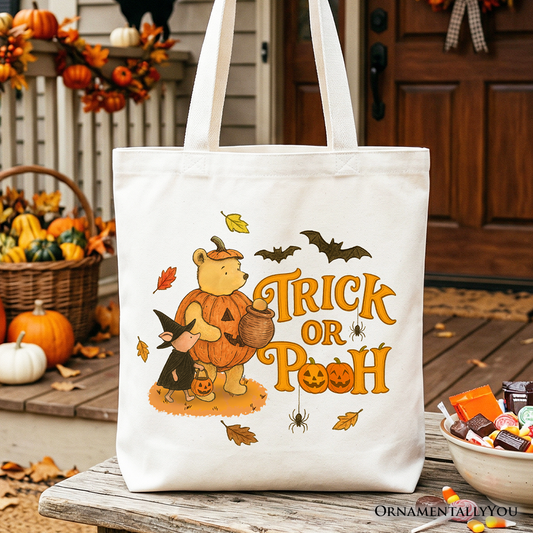 Trick Or Pooh Canvas Tote Bag