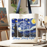 Vincent Van Gogh Starry Night Canvas Tote Bag
