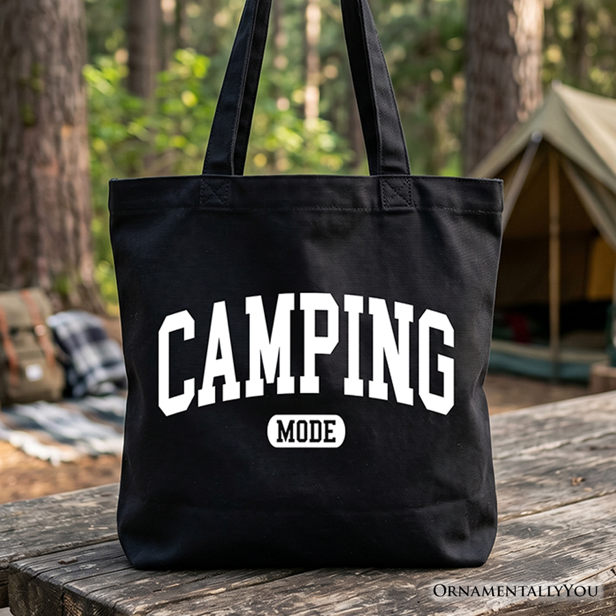 Camping Mode Canvas Tote Bag