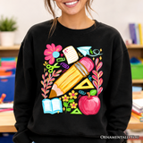 Floral School Sweatshirt