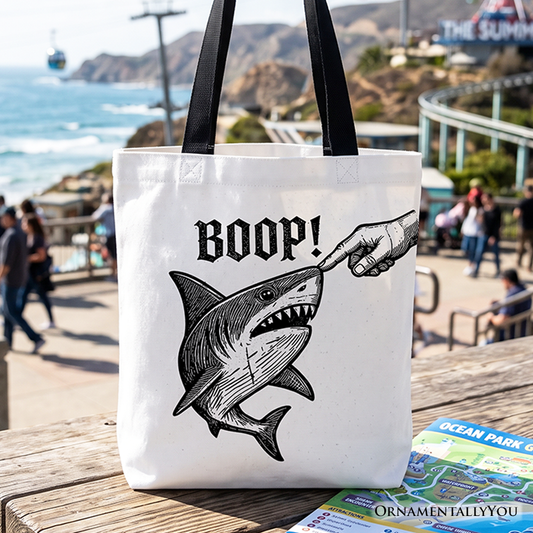 Boop Shark Canvas Tote Bag