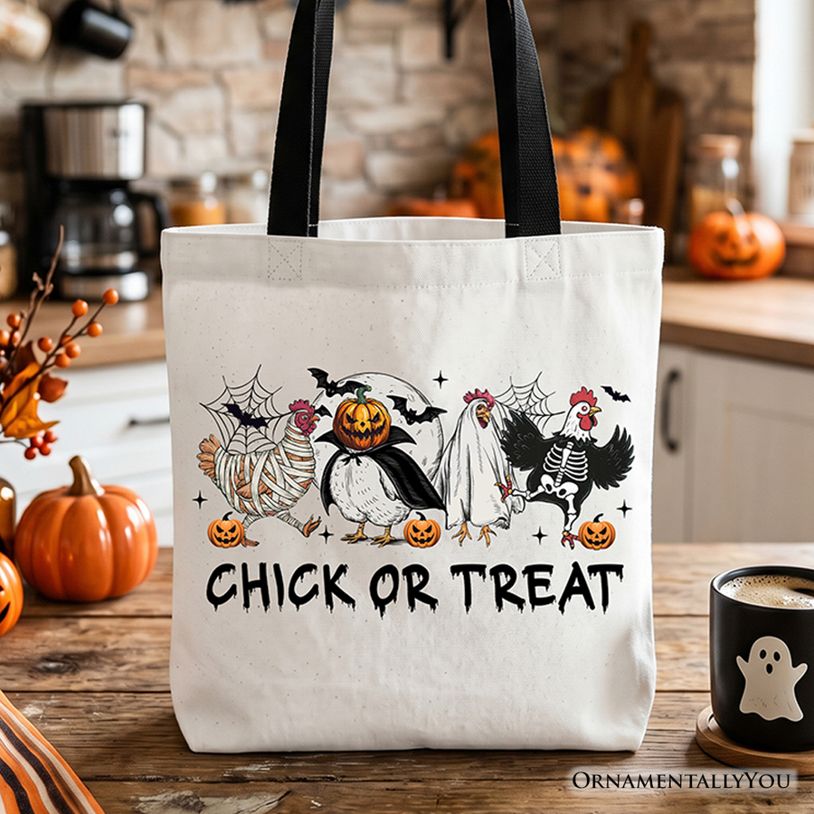 Chick Or Treat Canvas Tote Bag