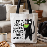 Doing Weird Canvas Tote Bag