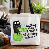 Should Be Working Canvas Tote Bag