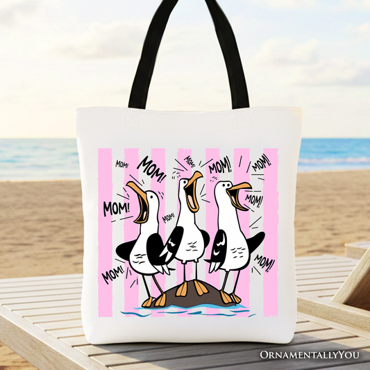 Seagull Mom Canvas Tote Bag