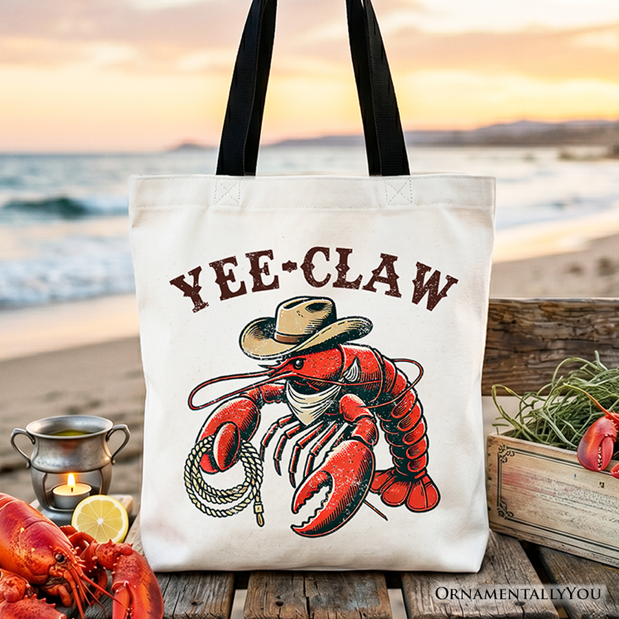 Yee Claw Lobster Canvas Tote Bag