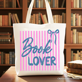 Book Lover Canvas Tote Bag