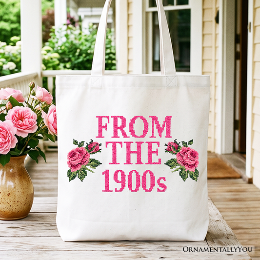 Floral From The 1900s Canvas Tote Bag