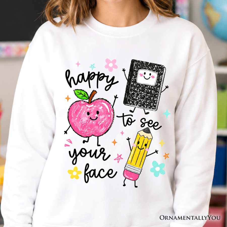 Plus Size Happy To See Your Face Sweatshirt