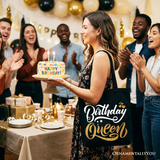 Birthday Queen Canvas Tote Bag