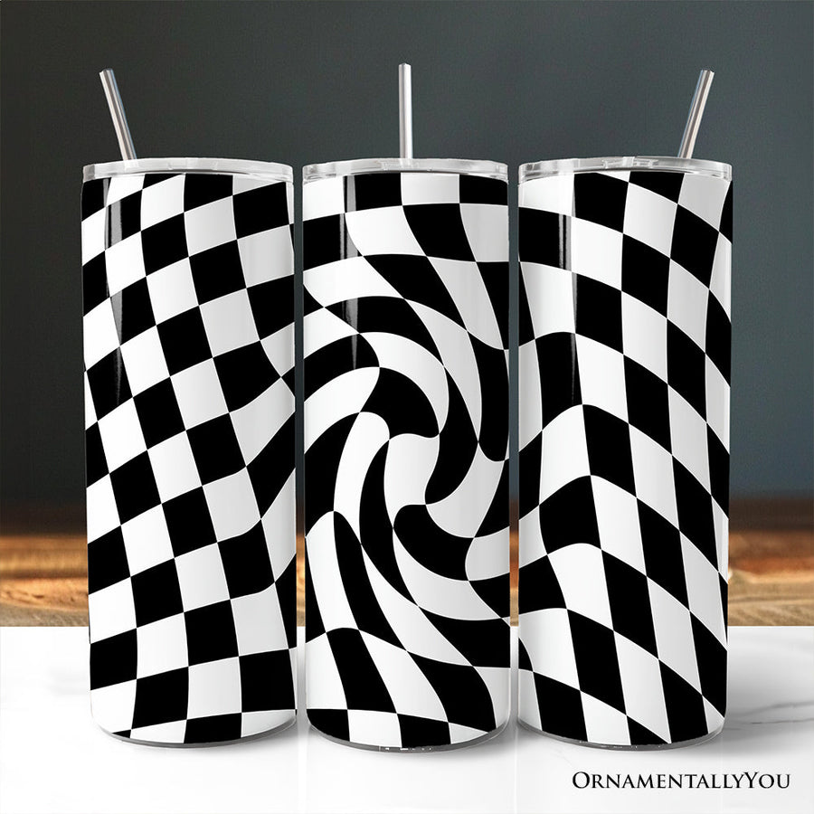 Swirl Checkerboard 20oz Tumbler