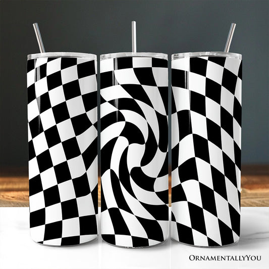 Swirl Checkerboard 20oz Tumbler