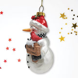 Frosty The Neighborhood Snowman Glass Ornament